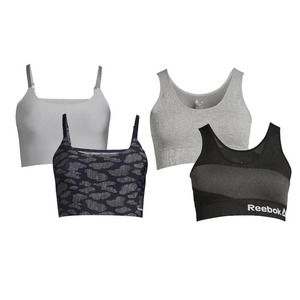 Reebok Women's Bralette 2 Pack & Sports Bra 2 Pack Size Small